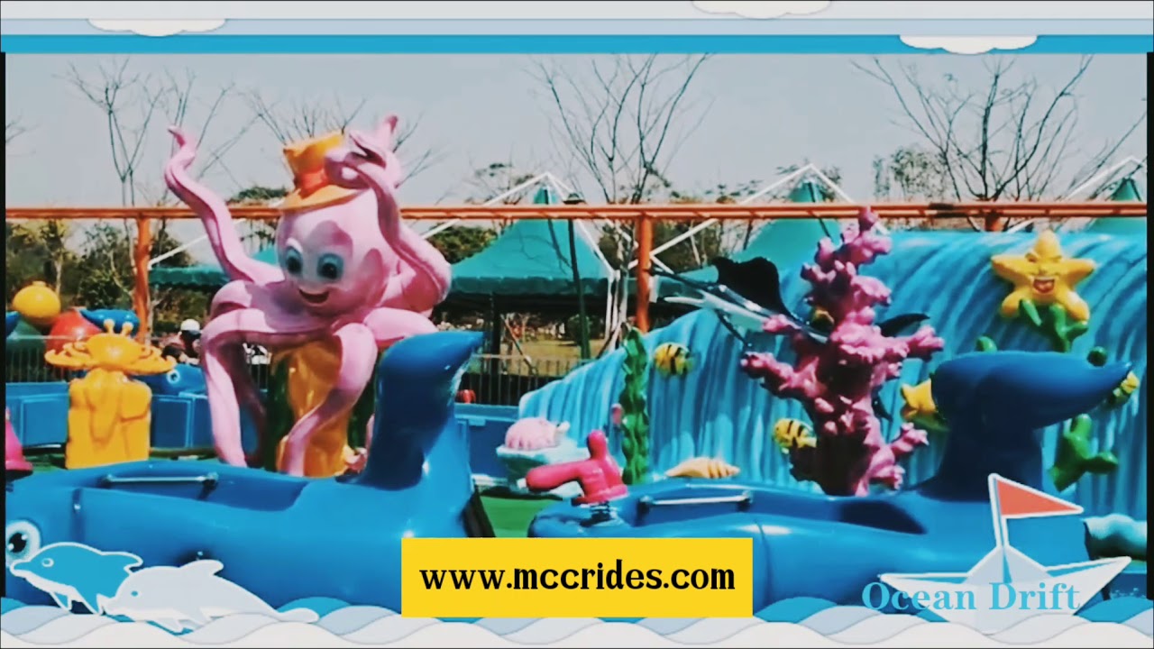 Ocean Themed Shark Pose Amusement Park Equipment Manufacturers in China Roller Coaster Ocean Drift