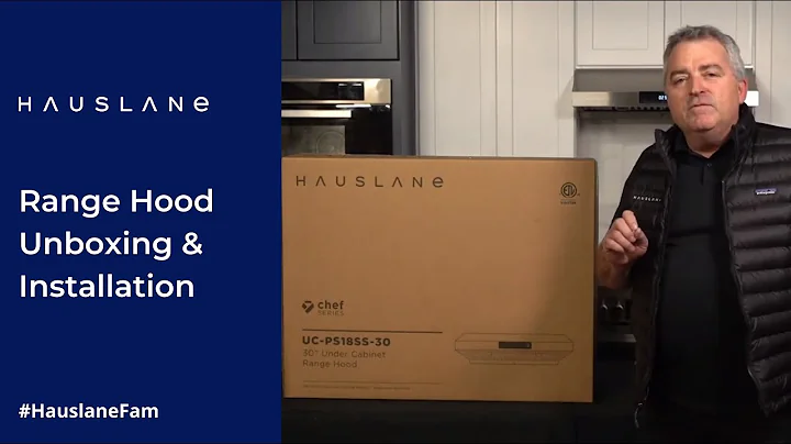 Unboxing e installazione | Hauslane UC-PS18 Cappa da cucina a incasso Tutorial passo dopo passo