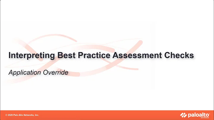 Application Override - Interpreting BPA Checks - Policies