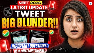 BIG BLUNDER by NTA - Major NEET 2026 Update | NTA Latest Tweet | Seep Pahuja
