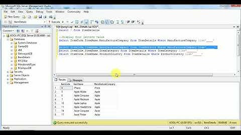 How use wildcard (_) sign in sql server | SQL Server Tutorials | SQL tutorial for beginners