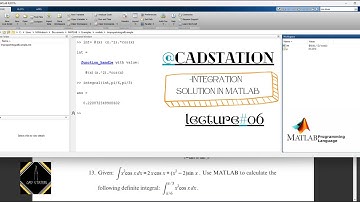 How to solve INTEGRATION in matlab || Matlab lecture#06