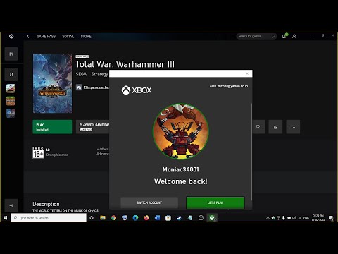 Total War Warhammer III: Fix Microsoft Account/Xbox Login/Sign In Issue  On PC