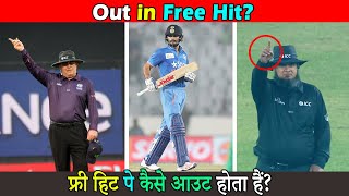 फ्री हिट पे बल्लेबाज़ आउट कैसे होता हैं । How Batsman get out on Free Hit Ball in Cricket screenshot 5