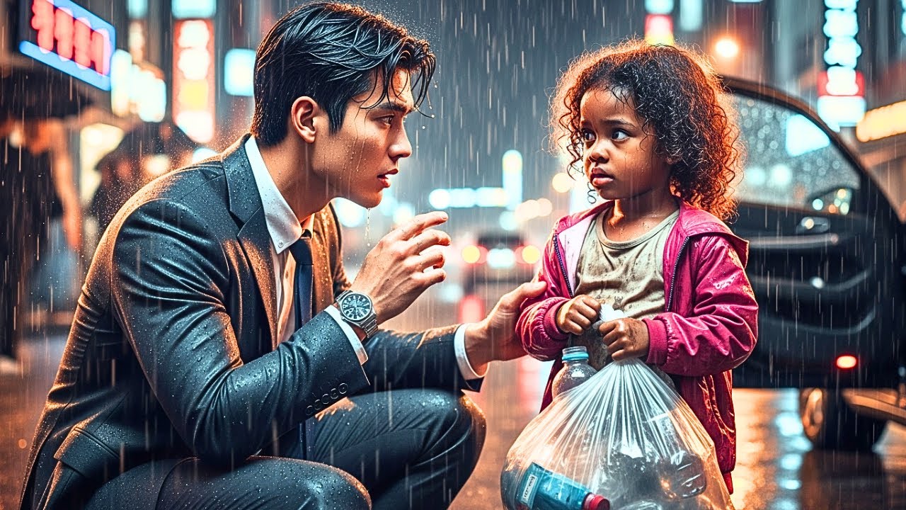 CEO Helps a Little Girl Picking Trash for Her Mom. Little Does He Know, He Is Her Biological Father!