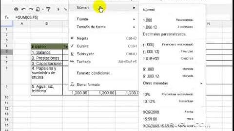 Operaciones con archivo importado/Hojas de Cálculo Google Docs/AulaFacil.com