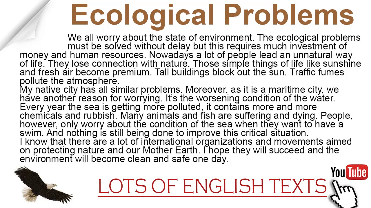 Топик: Ecological Problems