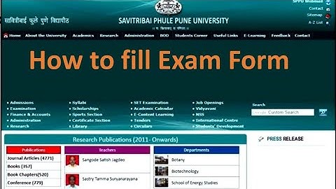 #sppuonlineexam How to Fill Exam Form /#SPPU #Exam form/