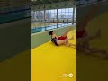 Judo match by the poolside.