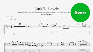 Stevie Wonder - Dark &#39;N&#39; Lovely (bass tab of the cover by Ana Karina Sebastião)