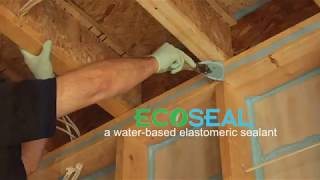 Knauf  ECOSEAL Plus™  Vs. Caulk  Spray on Sealant Alternatives