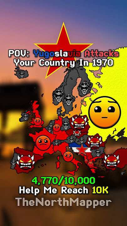 POV: Yugoslavia Attacks Your Country In 1970 #mapping #geography #viral #edit