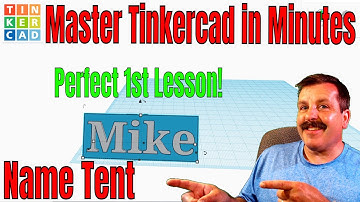 A Name Tent in Tinkercad | A perfect lesson for absolute beginners