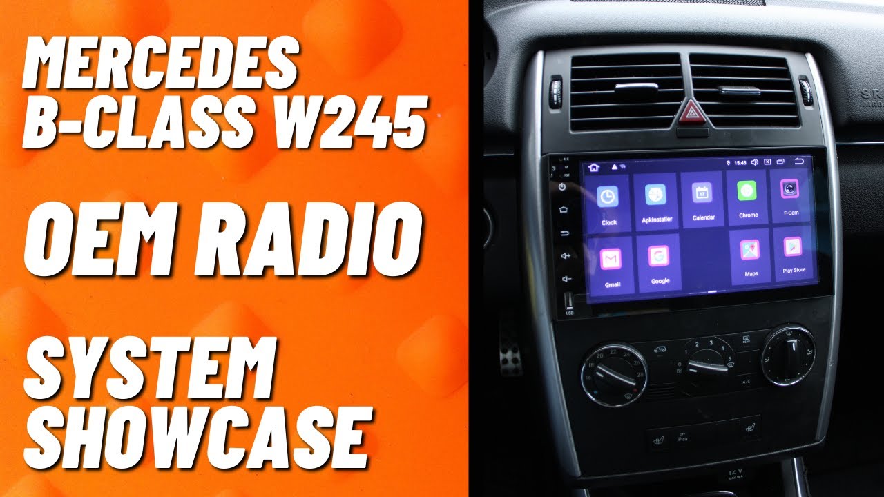 W245 Display Mercedes Benz B Class W245 Radio upgrade to Android 10.0 Navi CarPlay ...