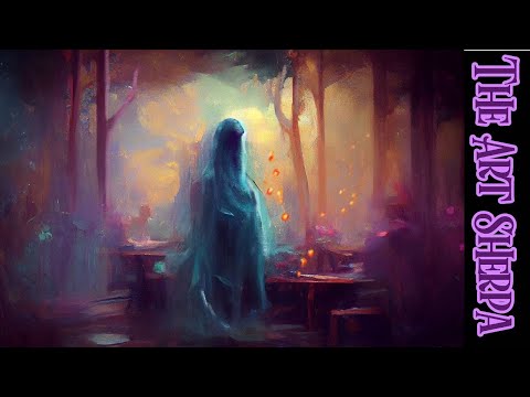 The Ghostly Haunting ‍♀️ 13 Days of Halloween  Acrylic painting Tutorial Step by Step