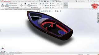 Drawing boat with SOLIDWORKS