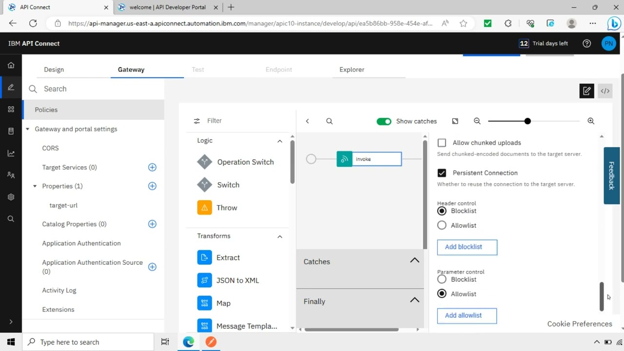 APIC Response Object Variable Invoke Policy