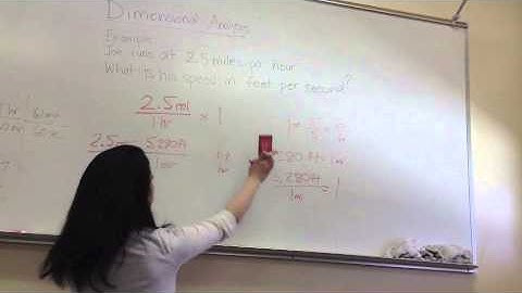 Converting Rates (Dimensional Analysis)