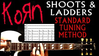 Korn Shoots And Ladders Standard Tuning Method 6 String Guitar Lesson / Guitar Tabs / Guitar Cover