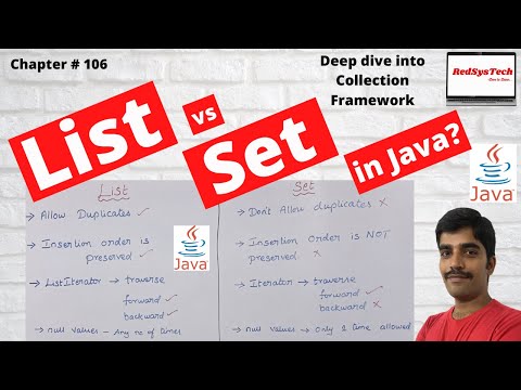 # 106 What is the difference between Set and List? | java set vs list | List vs Set |java|RedSysTech