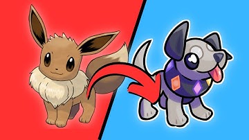 TURNING EEVEE INTO A DOG!? (New Fakemon with 9 Evolutions!)