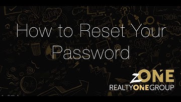 How to Reset Your Password (for Agents)