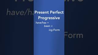 Wie bildet man das Present Perfect Progressive