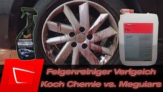 Koch Chemie Felgenblitz vs. Meguiar's Ultimate All Wheel Cleaner  Felgenreiniger Vergleich