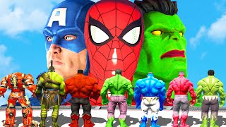 Hulk Family VS The Avengers \& Spider Man \& Hulk \& Thor | Epic Battle