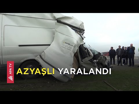 Masallıda ağır qəza: “Ford” “Kamaz”a çırpıldı - APA TV