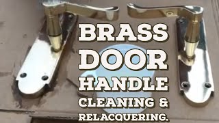 Brass Door handle / knob  Polishing  & Re Lacquering Experiment  (Rustins Metal Lacquer)