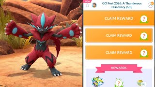 Claiming ZERAORA from GO Fest 2026 (6/8) Special Research! screenshot 2
