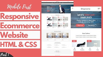 Ecommerce Website using HTML/CSS | Mobile First