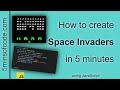 Space Invaders in 5 minutes - JavaScript - 5minsofcode.com