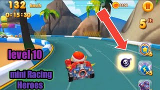 Mini Racing Heroes level 10 1v1 screenshot 1