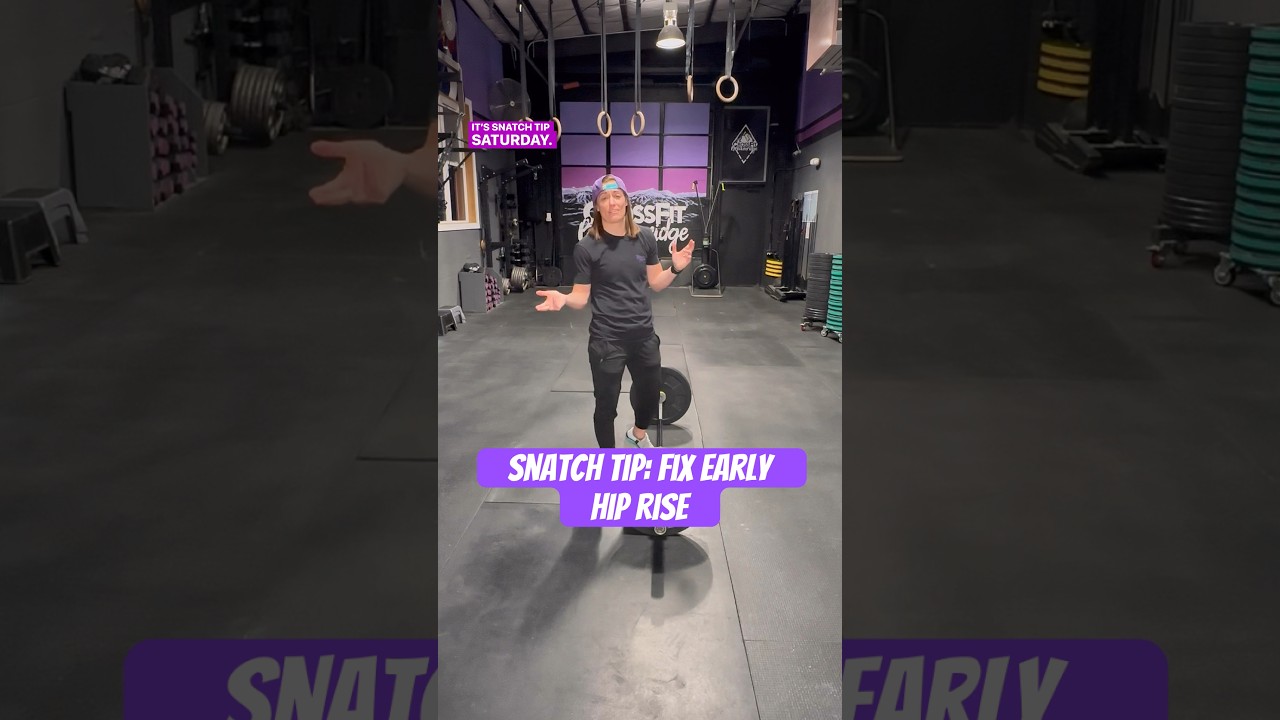 Snatch Tip: fix early hip rise with snatch grip deadlift to knees 