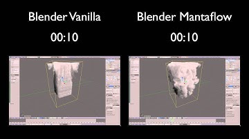Speed comparison Blender Mantaflow "Quick Smoke" OpenMP