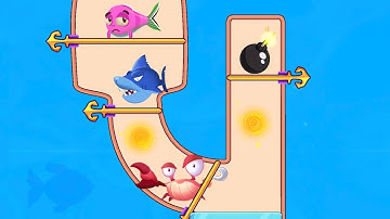 Fish Pin - Puzzle Game All Levels Gameplay For Android, IOS Mobile Part: 38