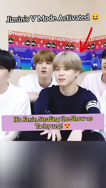 when jimin challenges His Inner Taehyung 😂😍 #jimin #bts #kpop #shorts