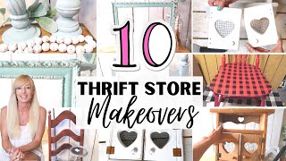 TOP 10 THRIFT STORE MAKEOVERS❤FARMHOUSE TRASH TO TREASURE❤DIY THRIFT FLIPS!