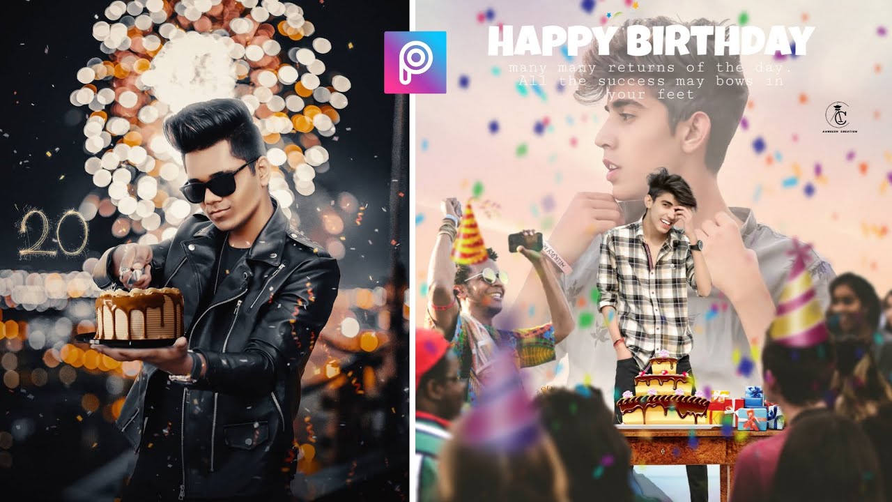 Happy Birthday Photo Editing Picsart | Birthday Photo Editing | Birthday  Editing Photoshop - YouTube