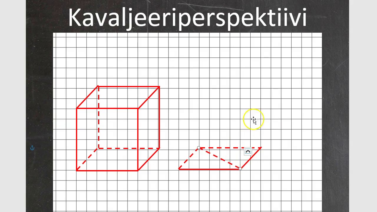 Kurssi 10: Avaruusgeometria: osa5: Kavaljeeriperspektiivi