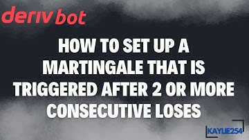 DERIV BOT TUTORIAL:Setting up a martingale that is triggered after 2 or more consecutive loses.