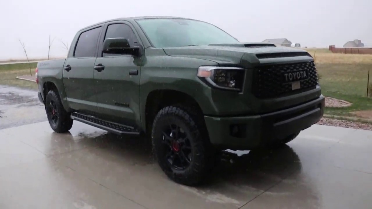 Drive in the Rain! 2020 Toyota Tundra TRD Pro - POV drive - YouTube