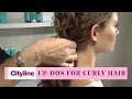 3 simple up-do styles for curly hair