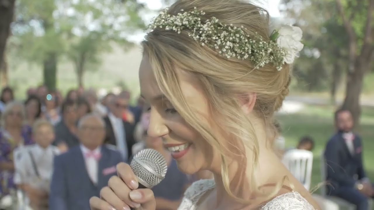 video drone dji spark Film de mariage, vidéo de la cérémonie de Justine et Alex