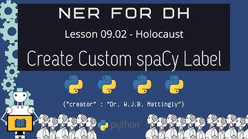 How to Add a Custom NER Pipe in spaCy and a Custom Label (NER for DH 09.02 )