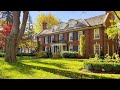  discover canada  best area in toronto to see autumn fall leaf colors and luxury homes  4k