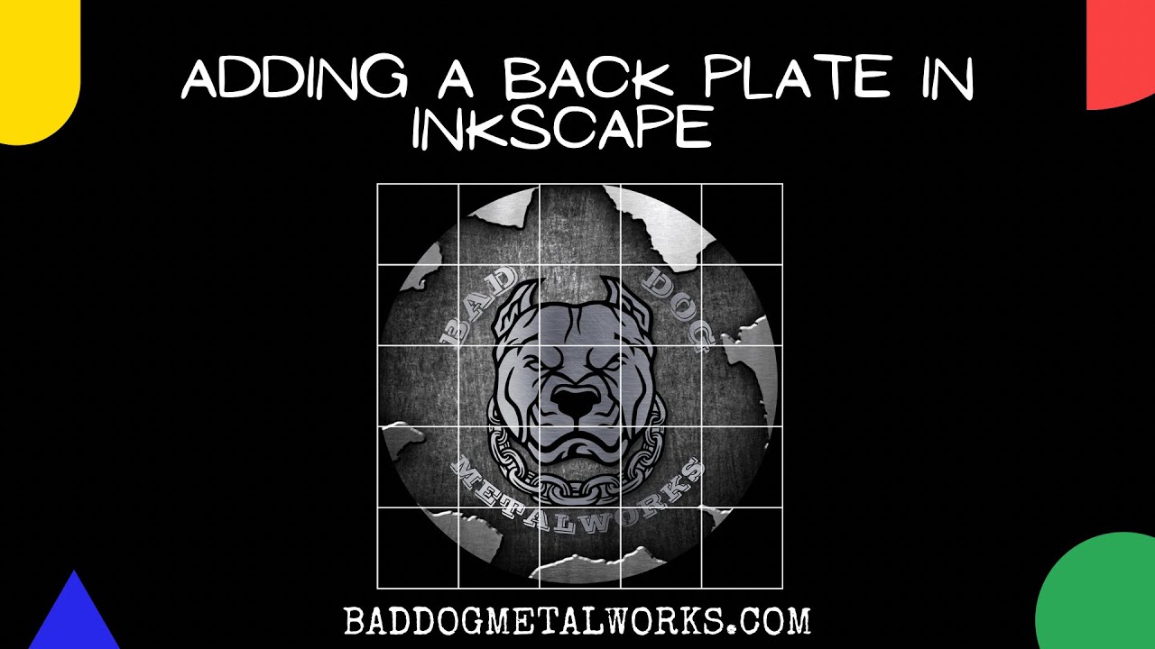 Inkscape Tutorial How to Add a Back Plate to Your Design YouTube