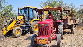 Jcb 3dx Eco Excellence Backhoe Loading Soil In Mahindra and Sonalika Tractors | Jcb Video